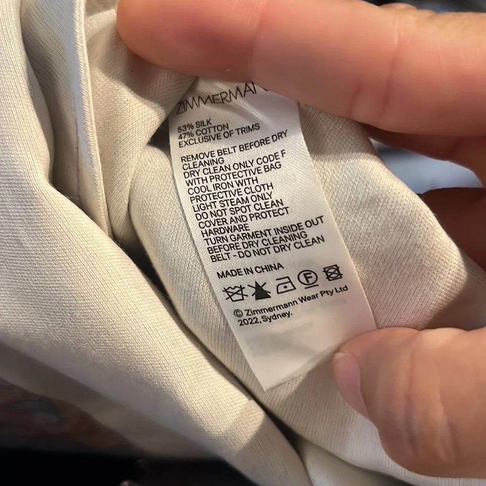 Zimmermann Kaleidoscope Belted Embellished Linen Silk Shorts NWOT - Picture 6 of 6